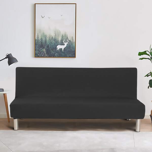 

Plain Stretchy Sofa Cover, Black