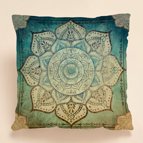 

Mandala Print Cushion Cover Without Filler, Multicolor