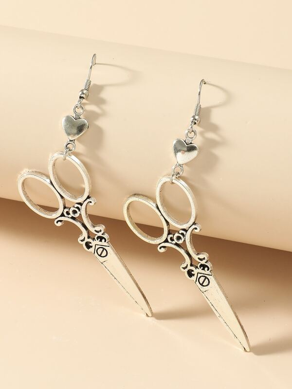 Scissor Charm Drop Earrings SHEIN USA