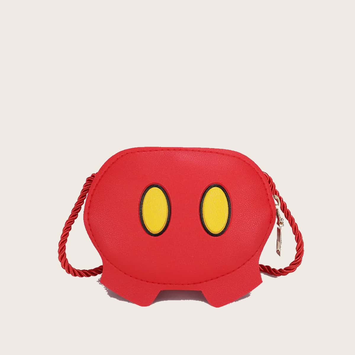 

Colorblock Mini Crossbody Bag, Red