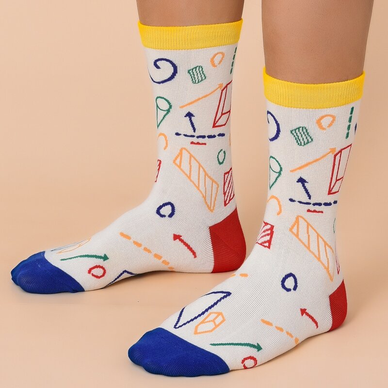 

Guys Geo Print Socks, Multicolor