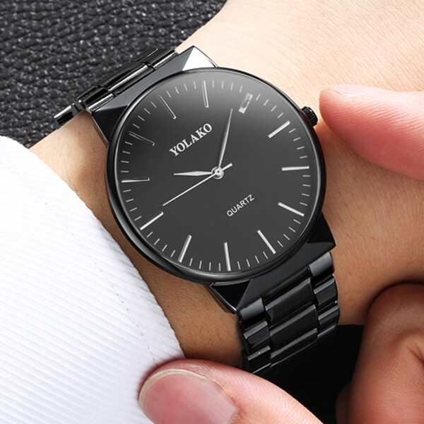 

Men Round Pointer Quartz Watch