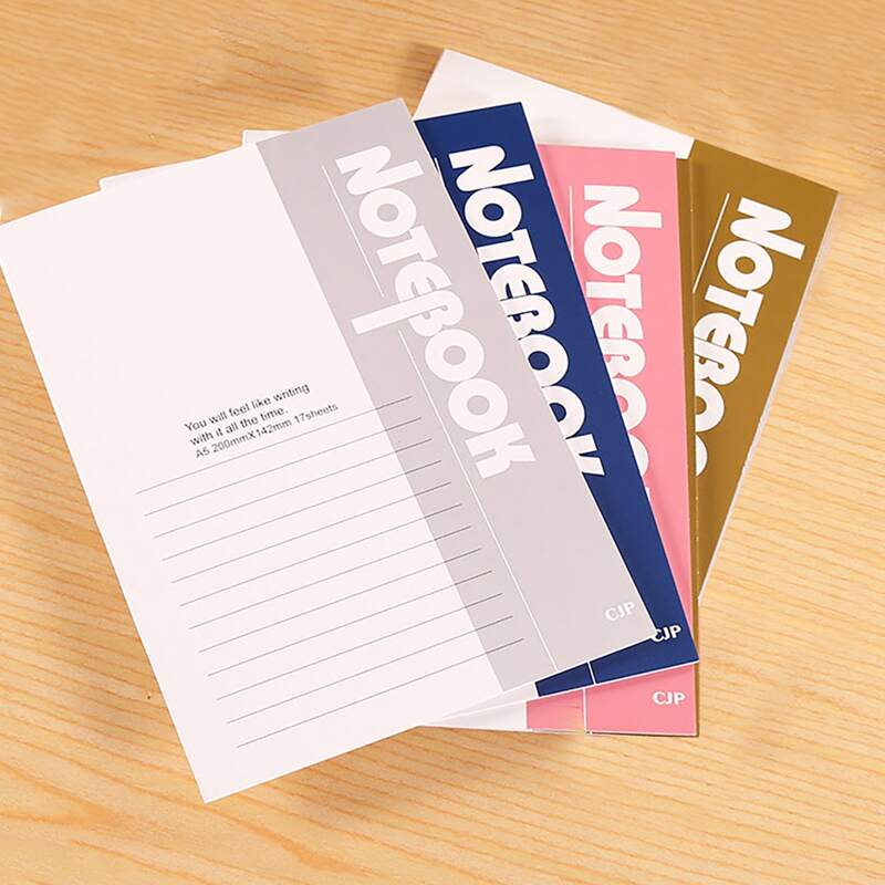 

4pcs Random Color Notebook, Multicolor