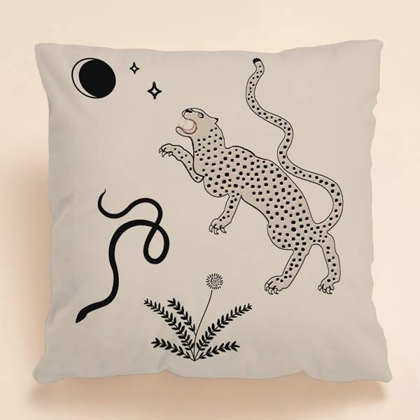

Animal Print Cushion Cover Without Filler, Multicolor