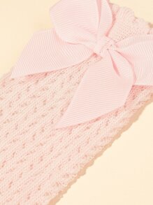 Calcetines de bebé con lazo - Rosa - Ver 6