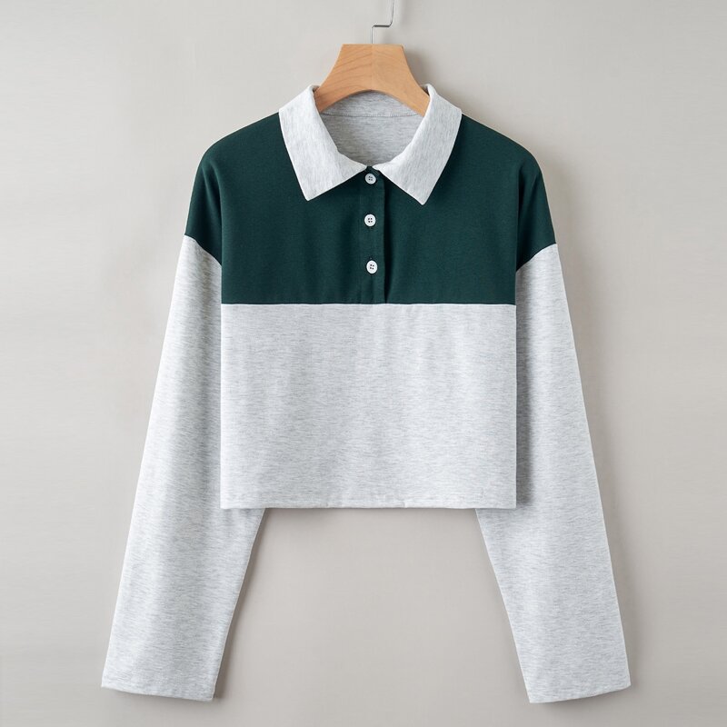 

Contrast Panel Polo T-Shirt, Multicolor