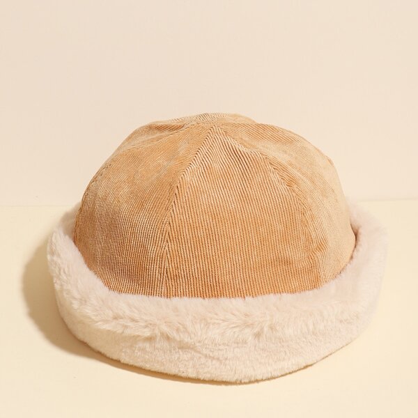 

Corduroy Cuffed Landlord Hat, Khaki