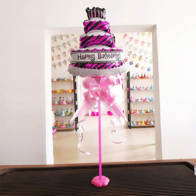 

1pc Birthday Cake Design Balloon Without Ribbon, Multicolor