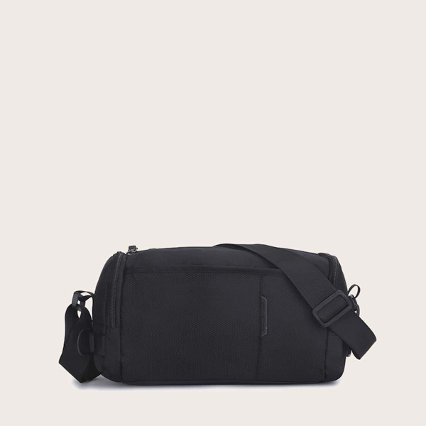 

Men Minimalist Crossbody Bag, Black
