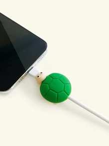 Tortoise Design Data Cable Protector - Green - View 3