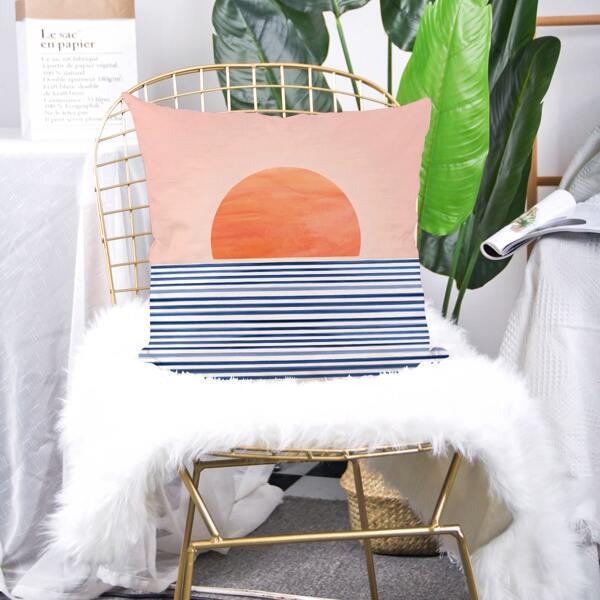

Sun Print Cushion Cover Without Filler, Multicolor