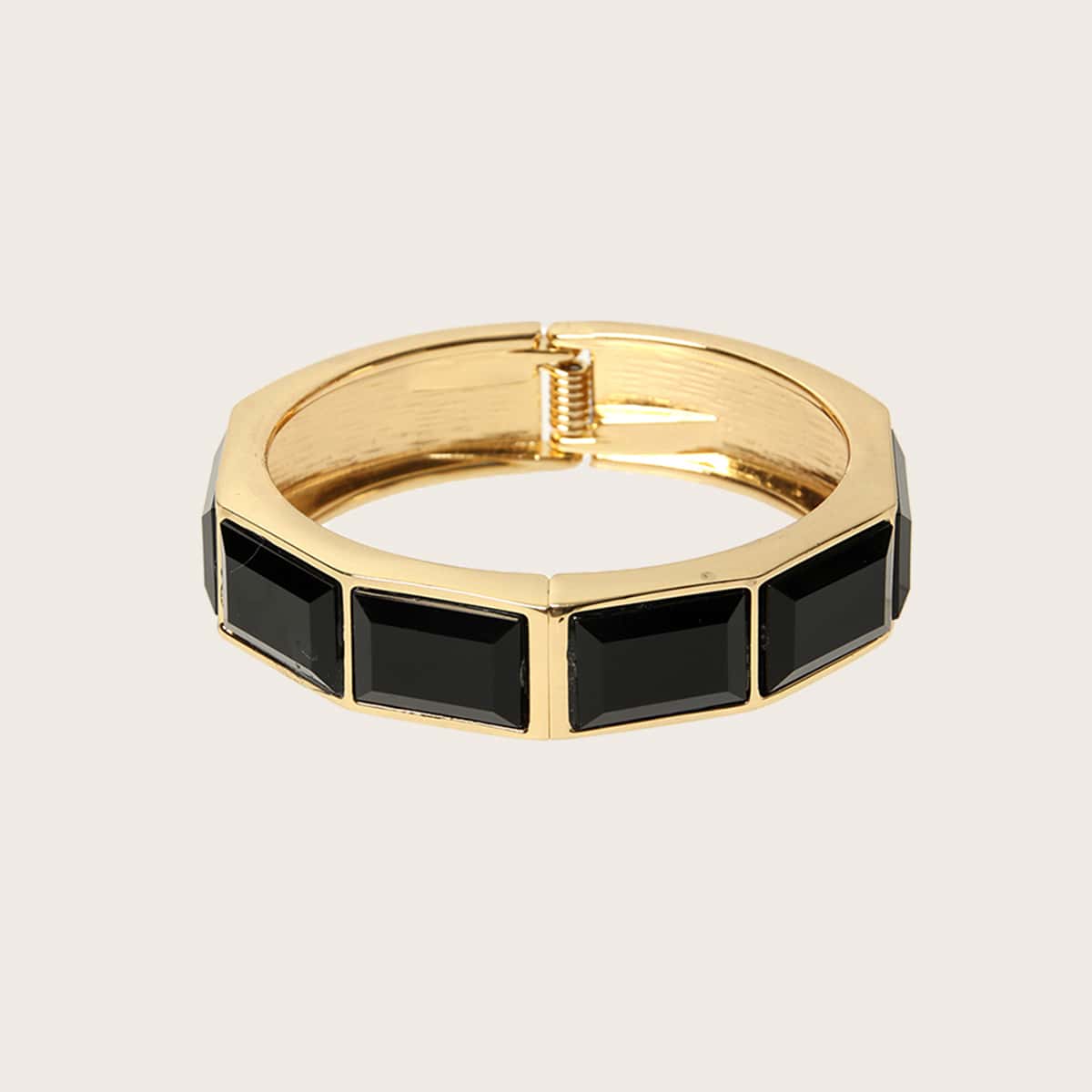 

Minimalist Wide Bangle, Black