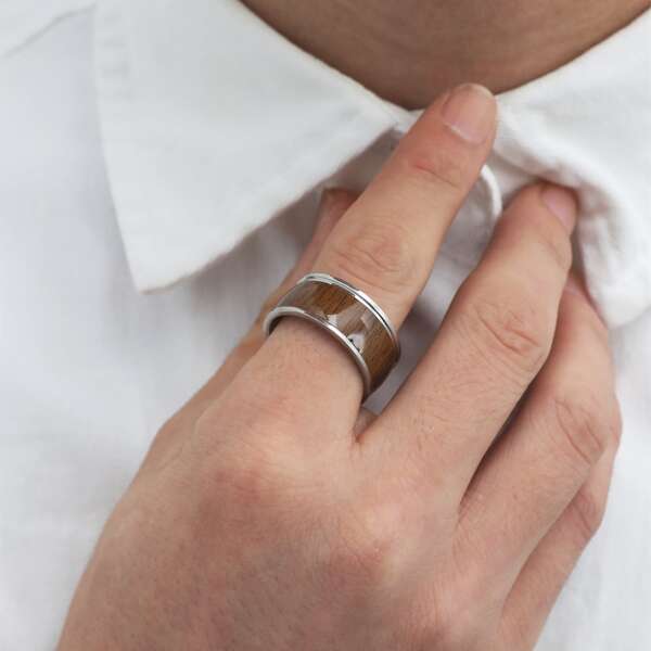 

Men Simple Ring, Silver