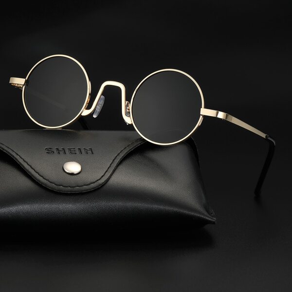 

Men Round Metal Frame Sunglasses