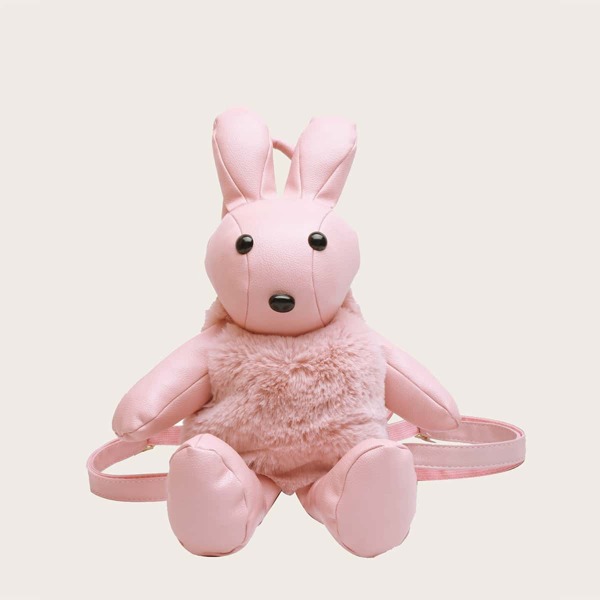 

Girls Rabbit Design Backpack, Pink
