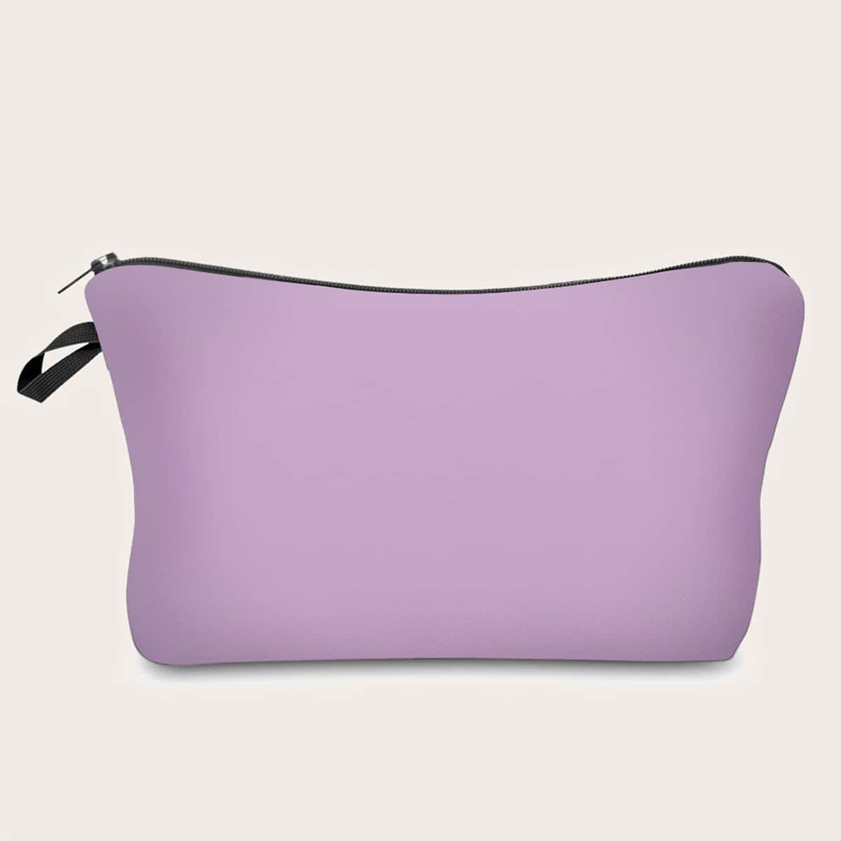 

Solid Makeup Bag, Purple
