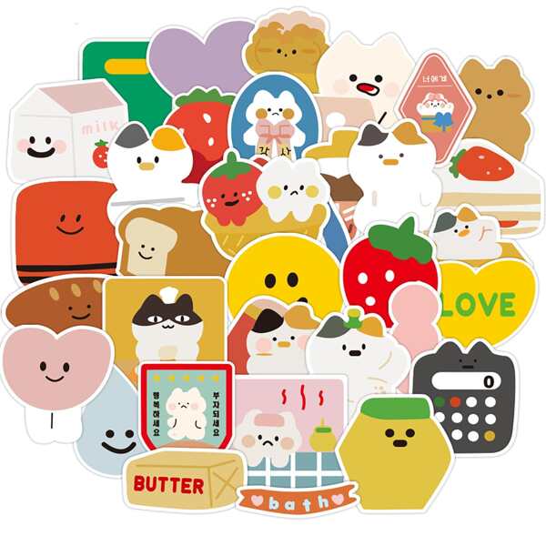 

50pcs Cartoon Graphic Sticker, Multicolor