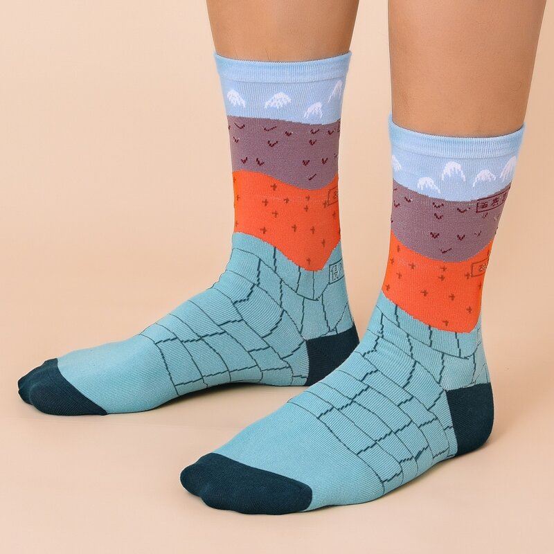 

Guys Color Block Socks, Multicolor