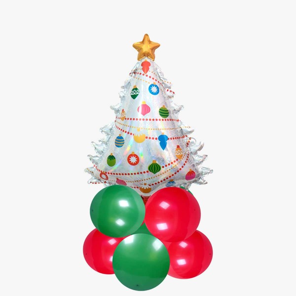

11pcs Christmas Tree Balloon Set, Multicolor
