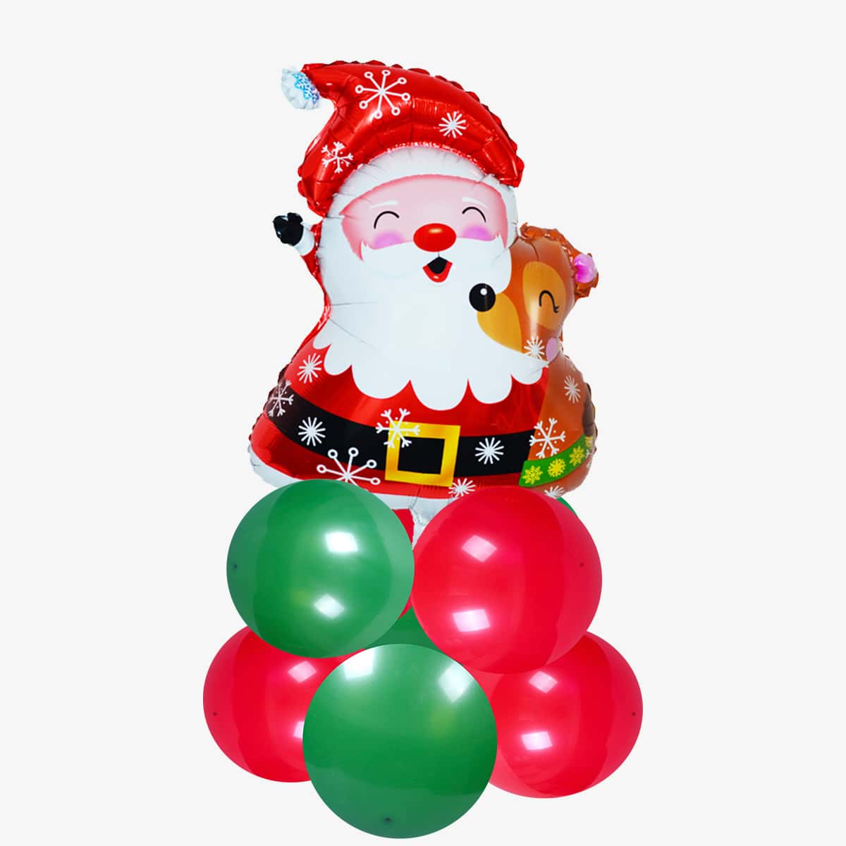 

11pcs Santa Claus Balloon Set, Multicolor