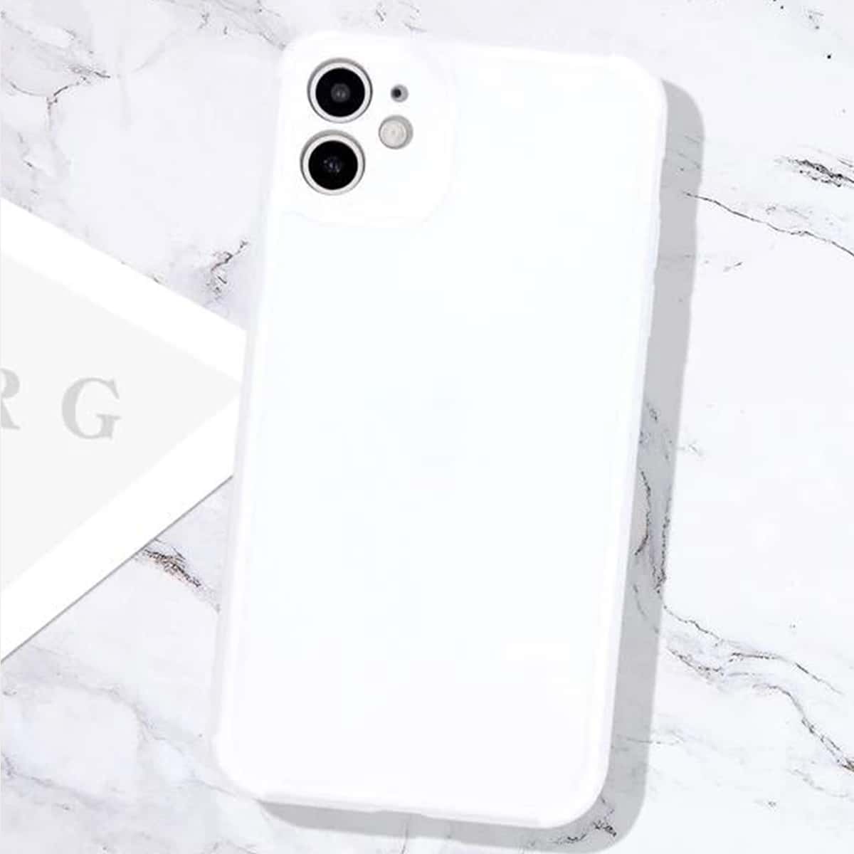 

Solid Full Cover iPhone Case, White