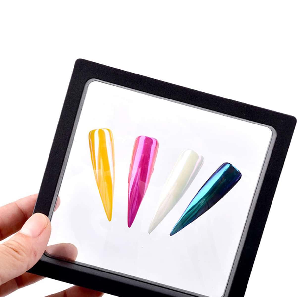 

1pc Random Nail Art Display Stand, Black and white