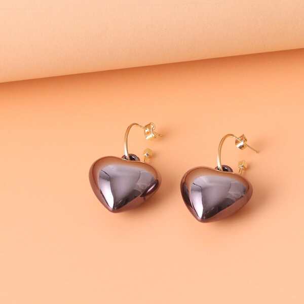 

Серьги с сердечком, Пистолет черный