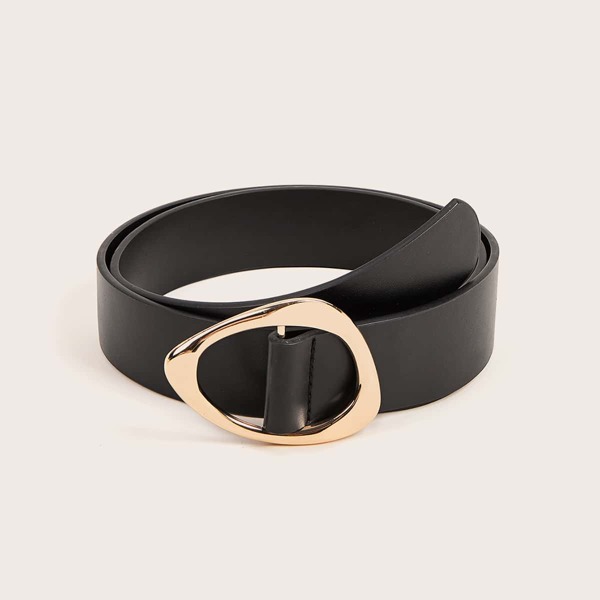 

Metal Buckle Belt, Black