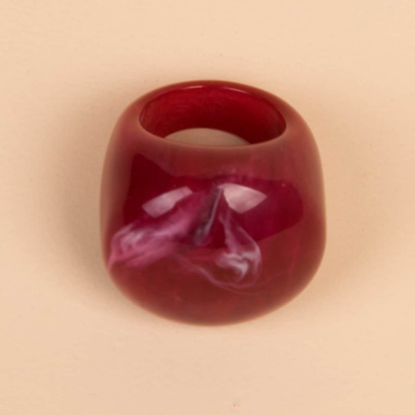

Simple Plain Ring, Burgundy