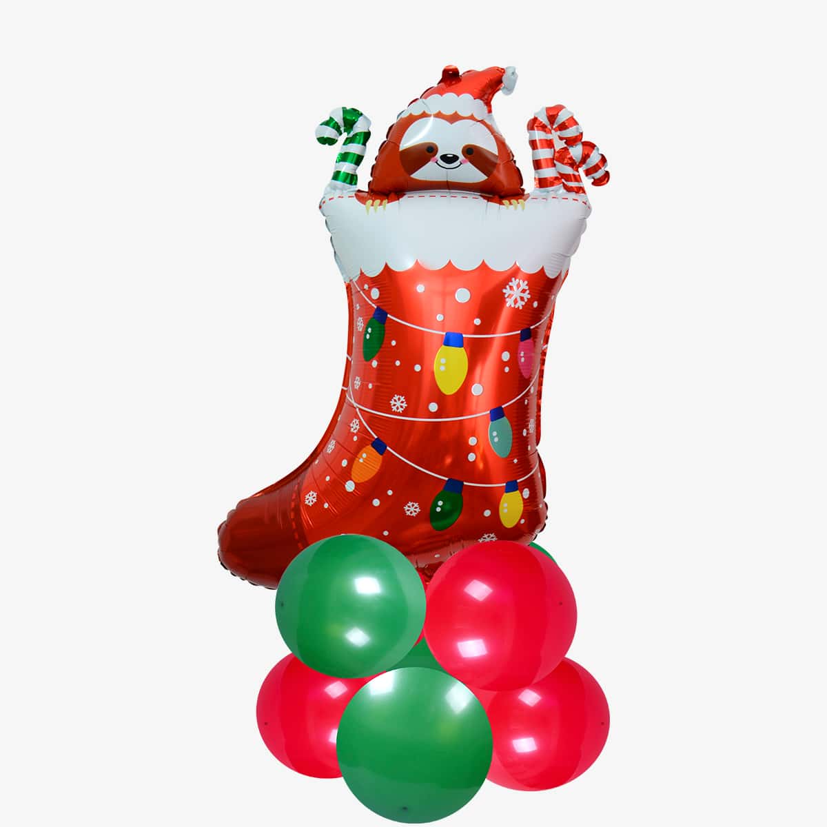 

11pcs Christmas Sock Balloon Set, Multicolor