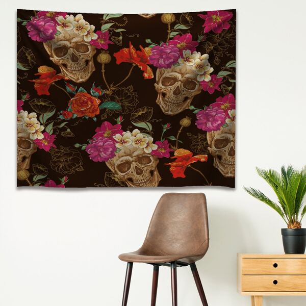 

Skull Pattern Tapestry, Multicolor