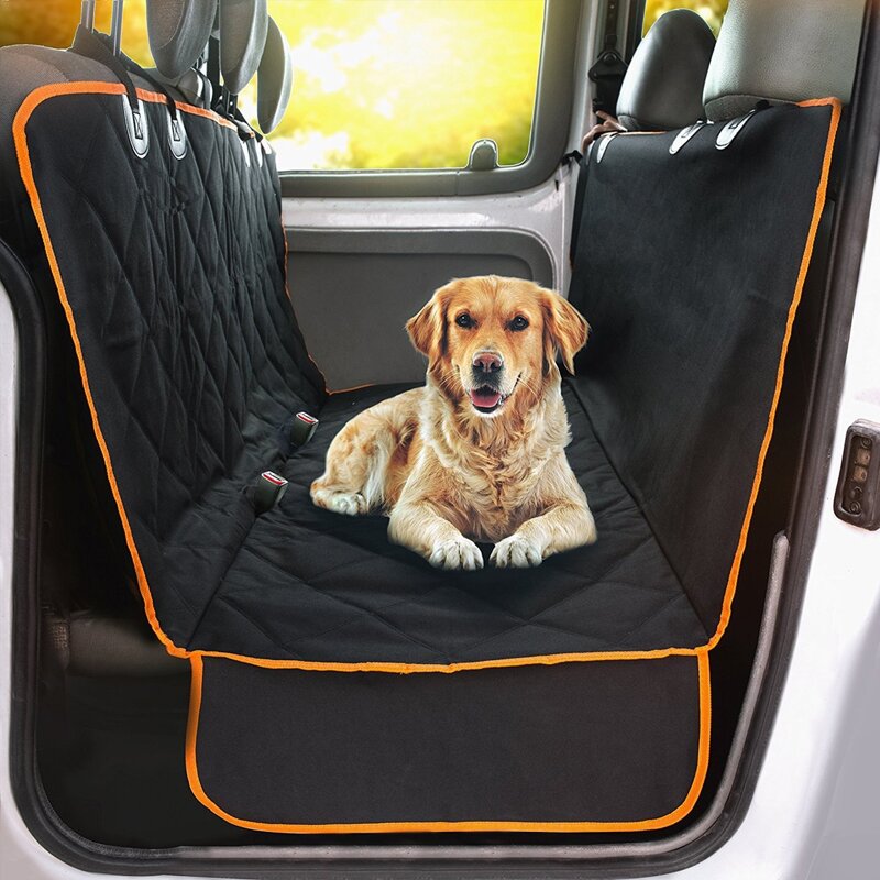 

Quilted Dog Car Seat Cover, Black