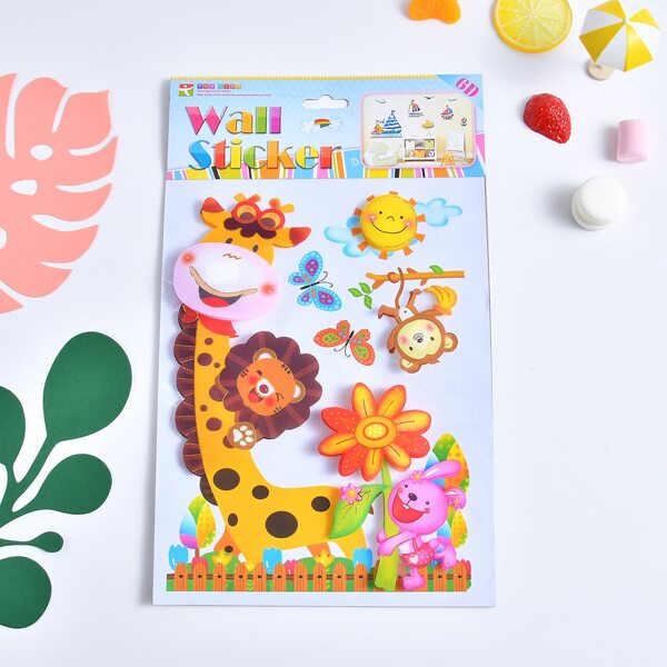 

Kids Cartoon Graphic Wall Sticker, Multicolor
