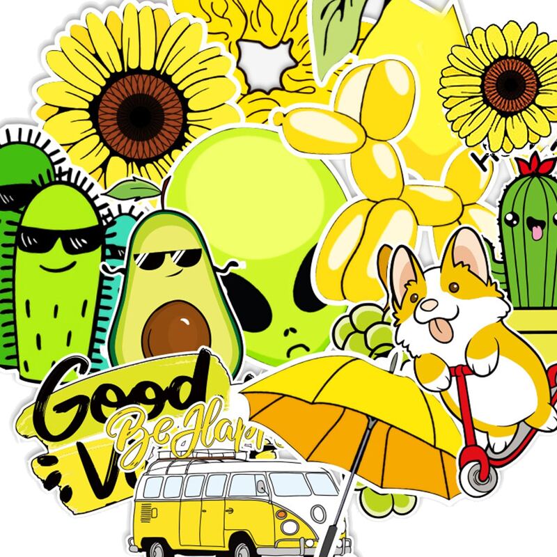 

50pcs Cartoon Graphic Sticker, Multicolor