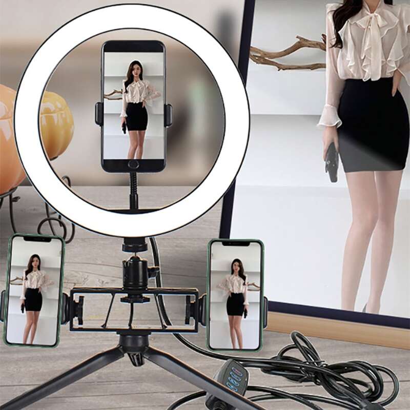 

Desktop Ring Light With Tripod Stand, Black