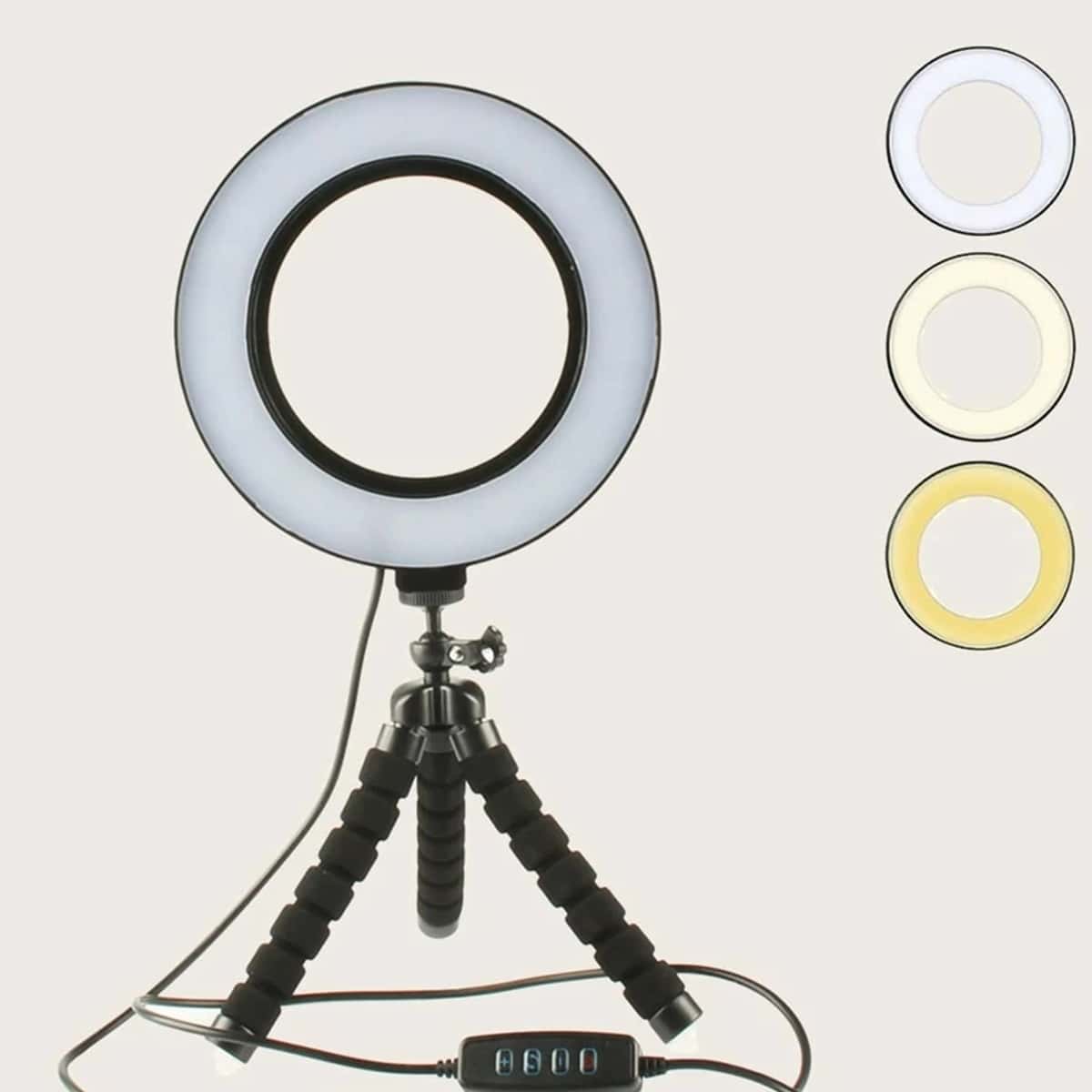 

Desktop Adjustable Ring Light, Black