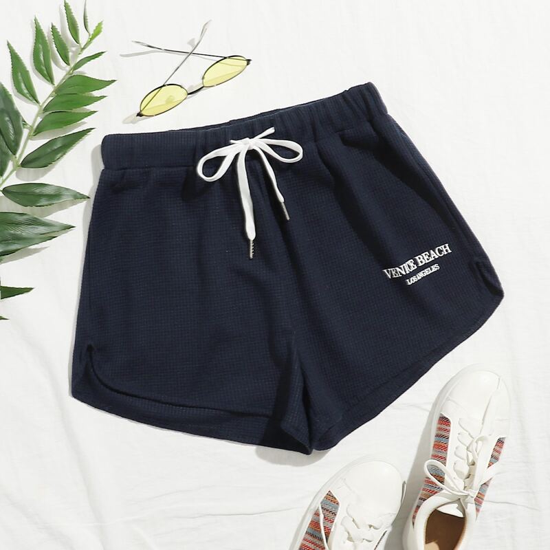 

Letter Graphic Shorts, Navy blue