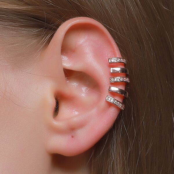 

Rhinestone Ear Cuff, Rose gold