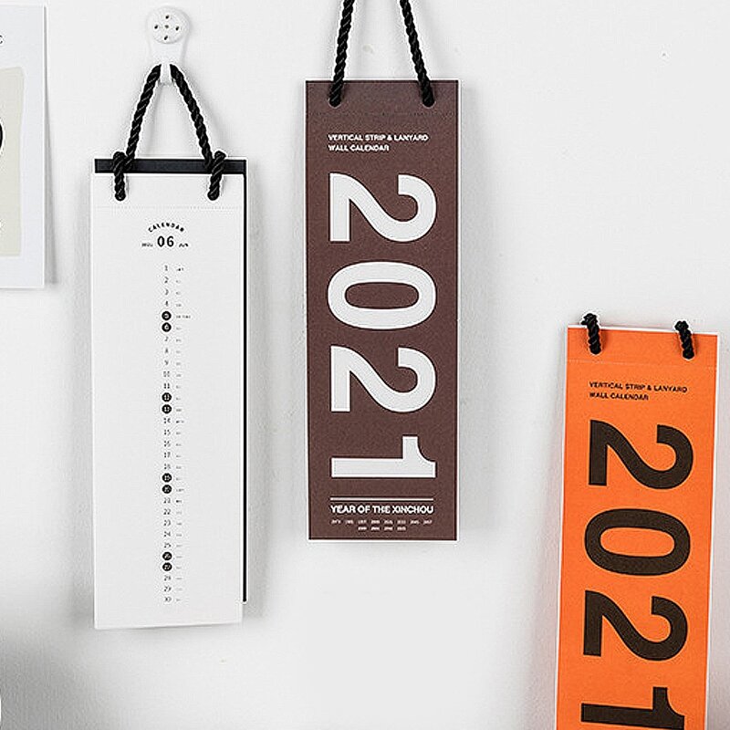 

1pc Random 2021 Desk Calendar With 5pcs Sticker, Multicolor