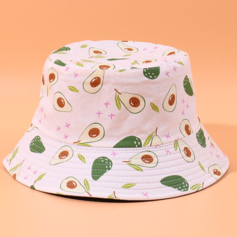 

Avocado Bucket Hat, White