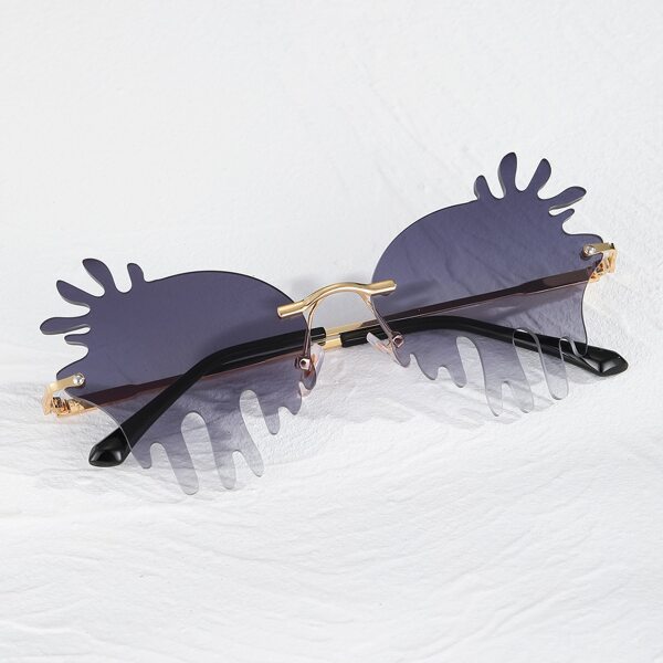 

Men Structured Rimless Sunglasses
