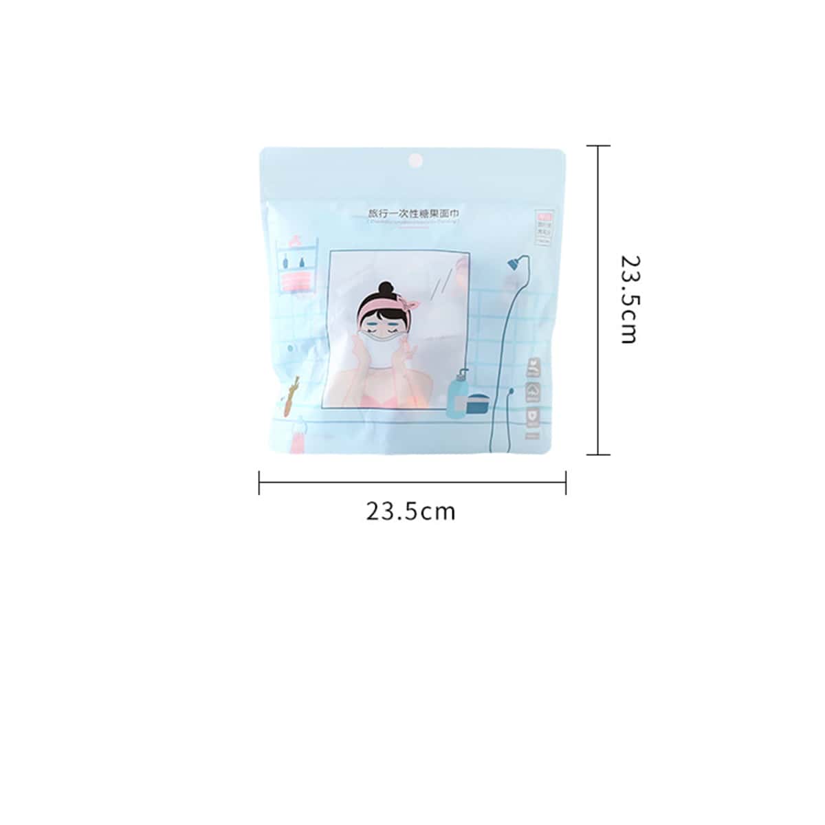 

50pcs Disposable Face Towel, White