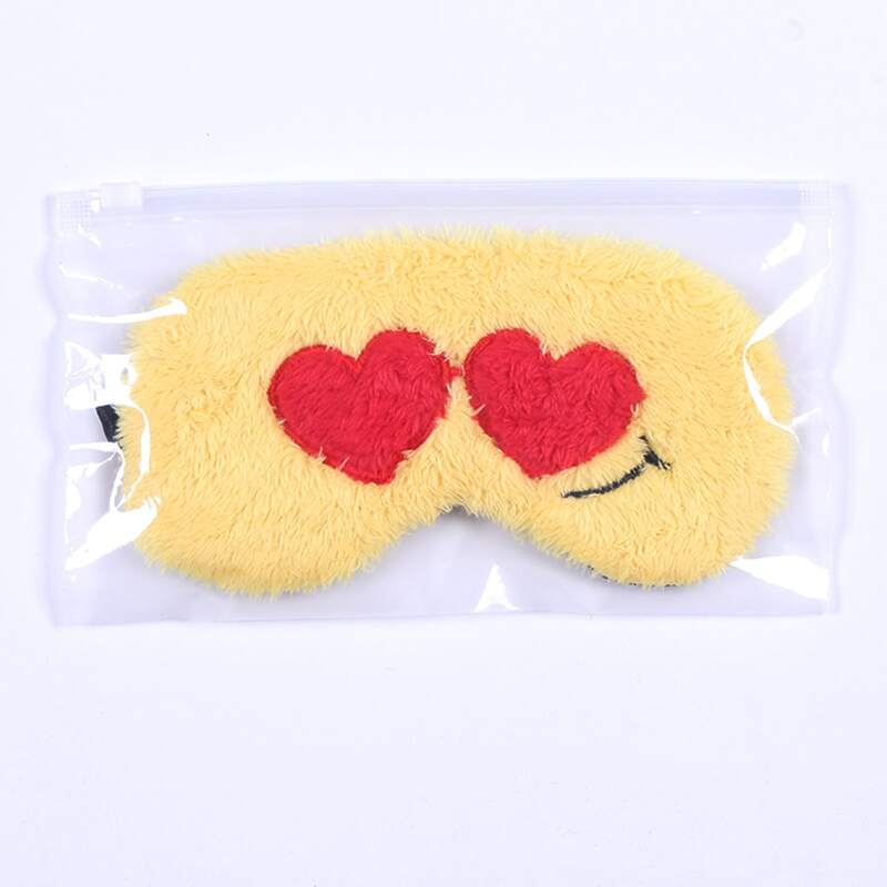 

Heart Fluffy Eye Cover, Yellow
