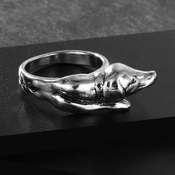 

Men Minimalist Ring, Silver
