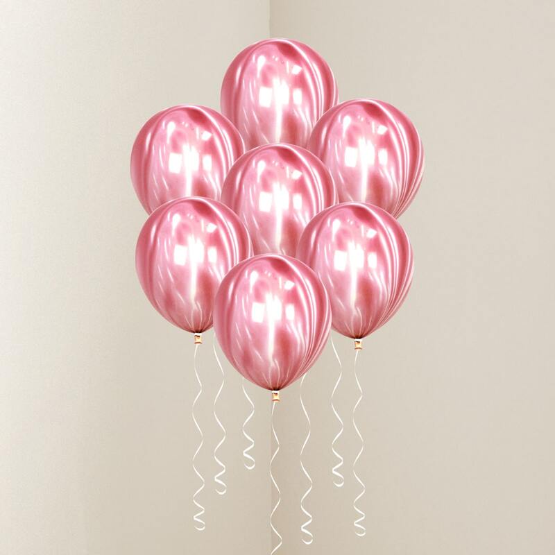 

8pcs Decorative Balloon Set, Pink