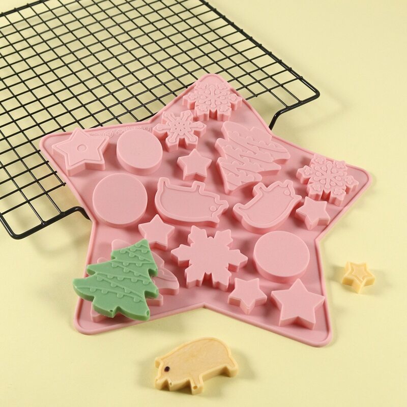 

1pc Christmas Chocolate Mold, Pink