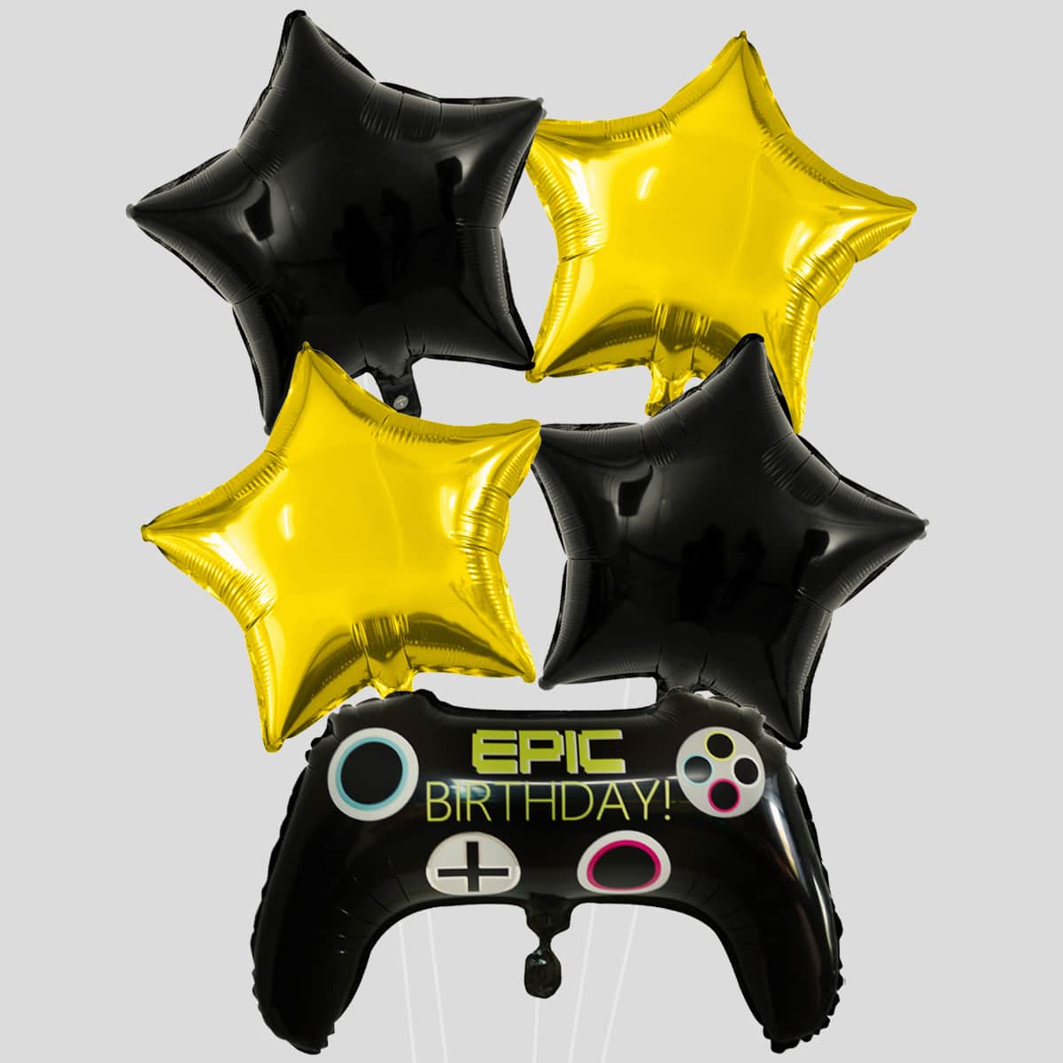 

7pcs Gamepad Balloon Set, Multicolor