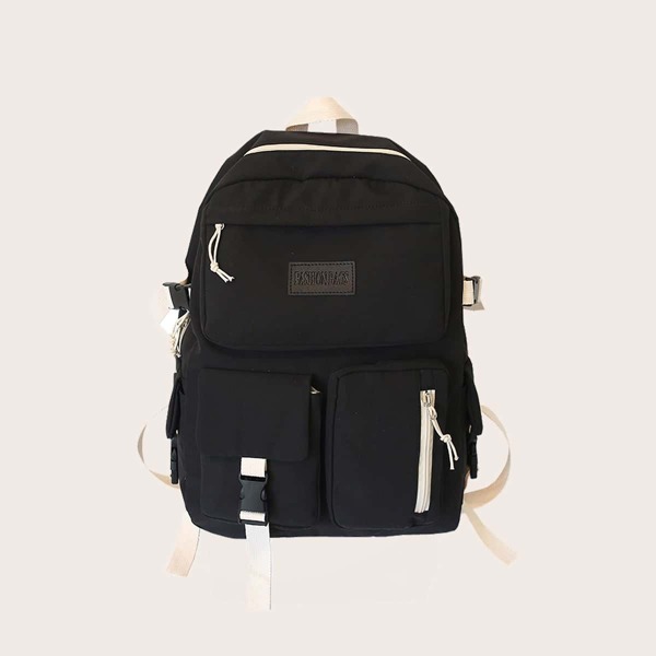 

Men Knot Detail Backpack, Black