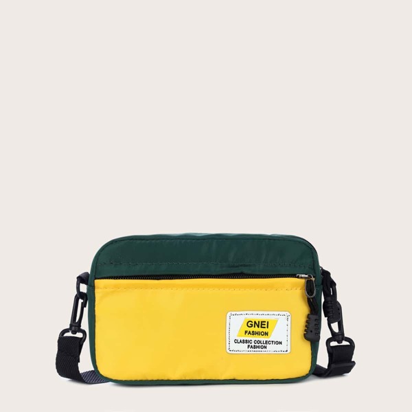 

Color Block Crossbody Bag, Multicolor