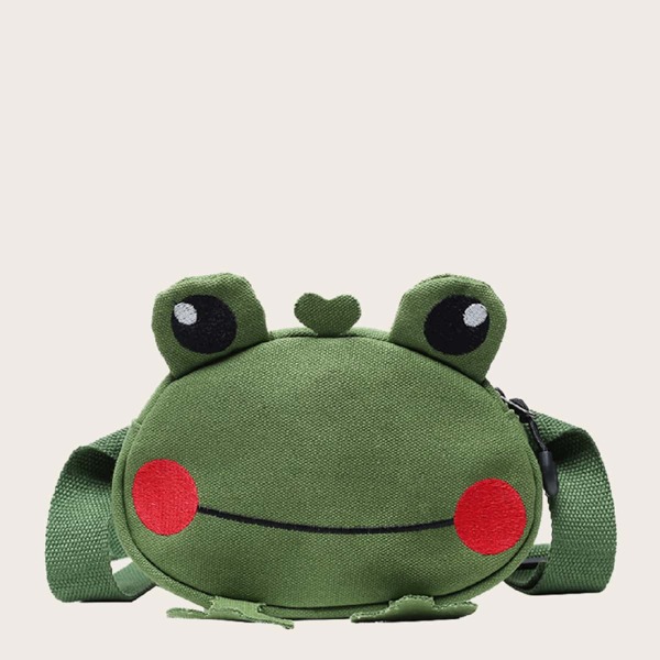 

Kids Cartoon Frog Design Fanny Pack, Green